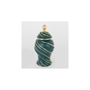 Eurolamp Keramická váza 35x18,5 cm zlatá/zelená