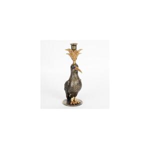 Eurolamp Dekoračný svietnik 32,5x15,5x11 cm čierna/zlatá