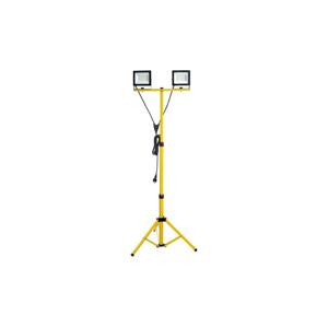 LED Reflektor so stojanom TIGRA 2xLED/50W/230V 4000K IP54 čierna/žltá