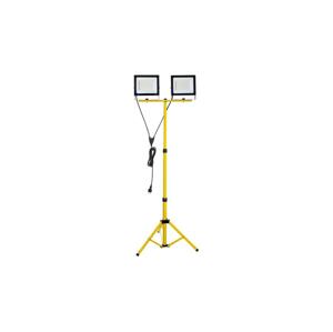 LED Reflektor so stojanom TIGRA 2xLED/100W/230V 4000K IP54 čierna/žltá