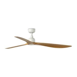 FARO Barcelona FARO 34361WT - Stropný látor OUTWOOD L hnedá/biela pr. 150 cm WT IP44 + DO