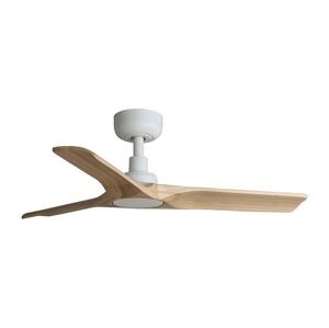 FARO Barcelona FARO 33805WT - Stropný látor HEYWOOD S drevo/biela pr. 90 cm WT + DO