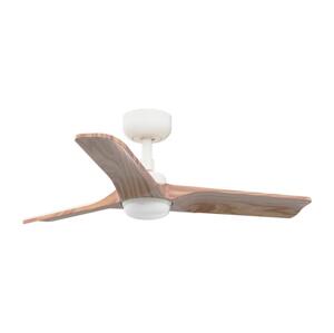 FARO Barcelona FARO 33805WT-1TW - LED Stm. vent. HEYWOOD S 10W/230V drevo/biela pr. 90 cm WT +DO